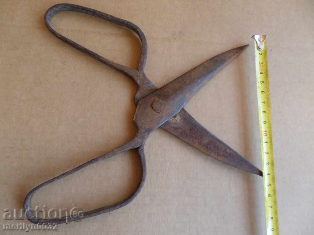 Old scissor scissors, wrought iron - 5 Old scissor scissors, wrought iron - 5