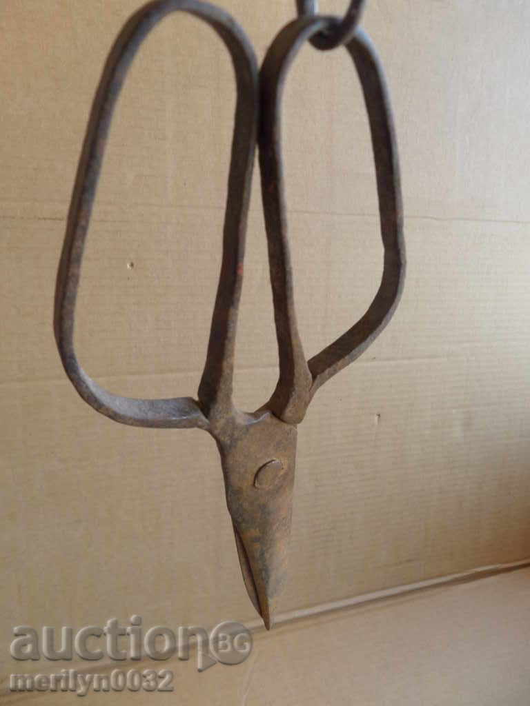Old scissor scissors, wrought iron - 6 Old scissor scissors, wrought iron - 6