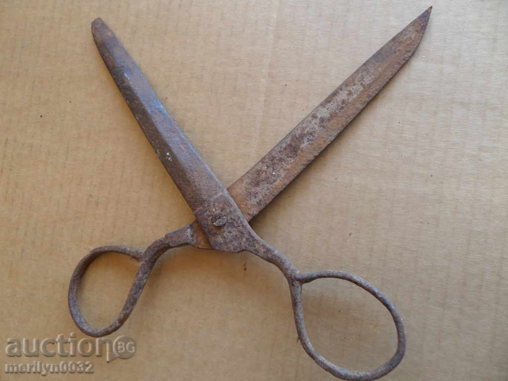 Old scissor scissors, wrought iron - 5 Old scissor scissors, wrought iron - 5