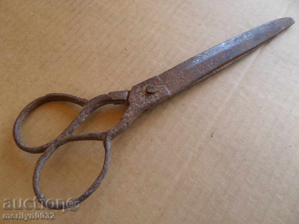 Old scissor scissors, wrought iron - 6 Old scissor scissors, wrought iron - 6