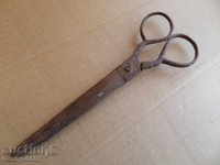 Old scissor scissors, wrought iron