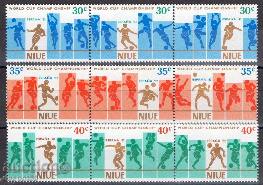 1981. Niue. World Cup - Spain '82. Strip.