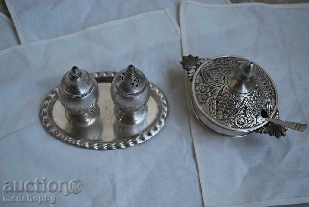 condimente indiene vase de argint