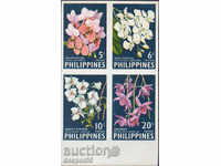 1962. Philippines. Orchids. Box. Without jagging.