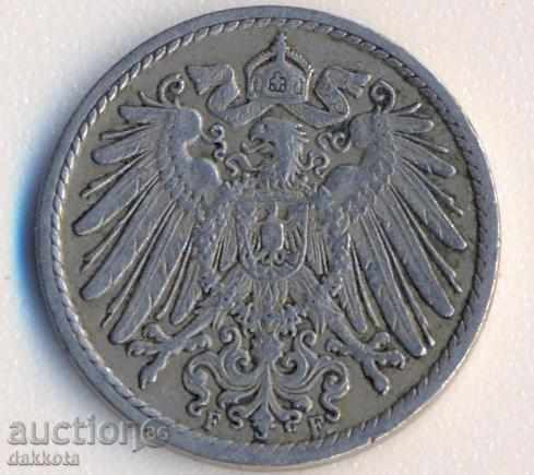 Germania 5 pfenigi 1911f cu preț € 1.00 | 1.96 BGN