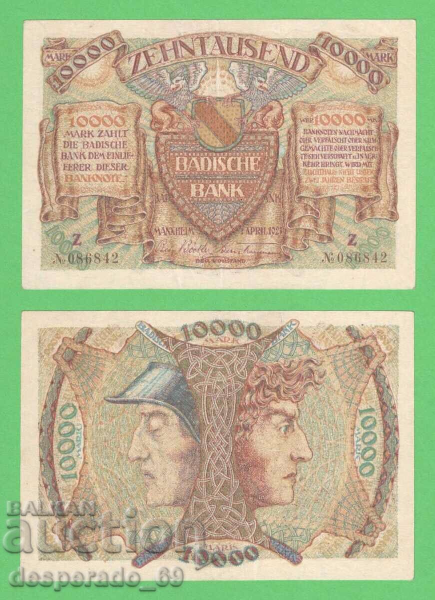 (¯`'•.¸ΓΕΡΜΑΝΙΑ (Μπάντεν) 10.000 μάρκα 1923¸.•'´¯) (¯`'•.¸ΓΕΡΜΑΝΙΑ (Μπάντεν) 10.000 μάρκα 1923¸.•'´¯)