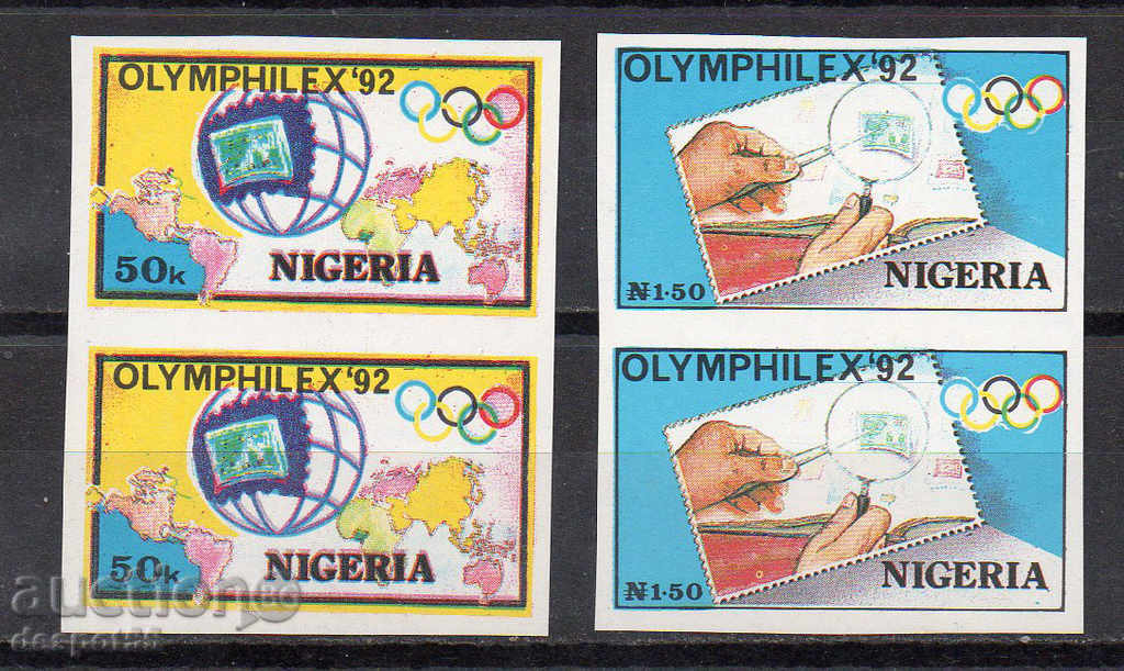 1992 Νιγηρία. Ολυμπιακοί έκθεση «Olymphilex '92» - Μπαρτσελόνα