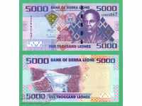 (¯`'•.¸   СИЕРА ЛЕОНЕ  5000 леони 2013  UNC   ¸.•'´¯)