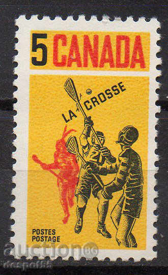 1968. Canada. Lacrosse - juca mingea cu originare din Canada.