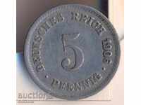 Germania 5 pfenigi 1906g