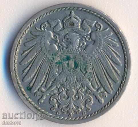 Germany 5 pfennig 1913d with price 1.25 BGN | € 0.64 Germany 5 pfennig 1913d with price 1.25 BGN | € 0.64