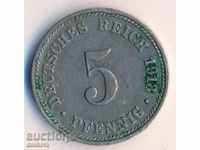 Germany 5 pfennig 1913d