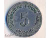 Germany 5 pfennig 1894a