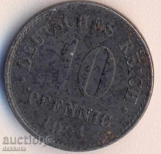 Germany 10 pfn 1921a, iron with price 1.80 BGN | € 0.92 Germany 10 pfn 1921a, iron with price 1.80 BGN | € 0.92