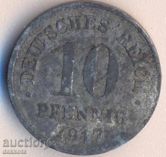 Германия 10 пфенига 1917, цинк