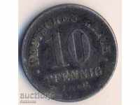 Германия 10 пфенига 1916а, желязо