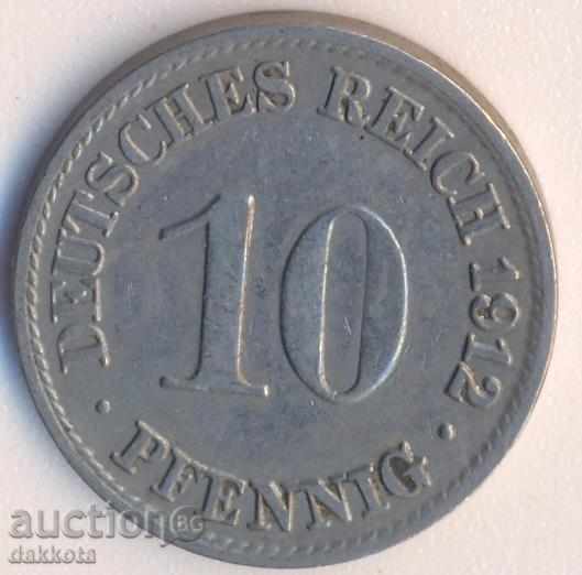 Germania 10 pfenigi 1912a