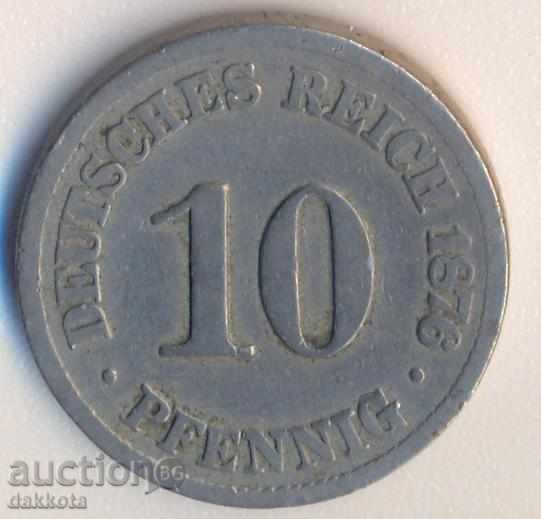 Germania 10 pfennig 1876b