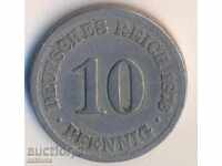 Germania 10 pfennig 1876b