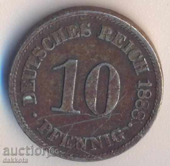 Γερμανία 10 εκατοστά του μάρκου 1888a με τιμή 4.80 BGN | € 2.45 Γερμανία 10 εκατοστά του μάρκου 1888a με τιμή 4.80 BGN | € 2.45