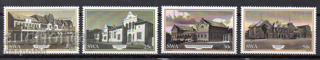 1985 Africa de Sud-Vest. Clădirile istorice din Windhoek.