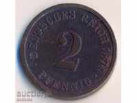 Germania 2 pfennig 1874a