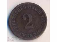 Germania 2 pfennig 1875c