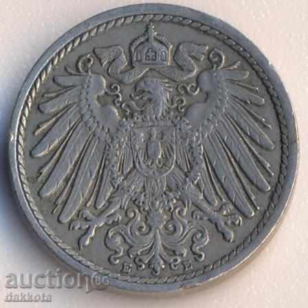 Германия 5 пфенига 1913e с цена € 2.50 | 4.89 лв.