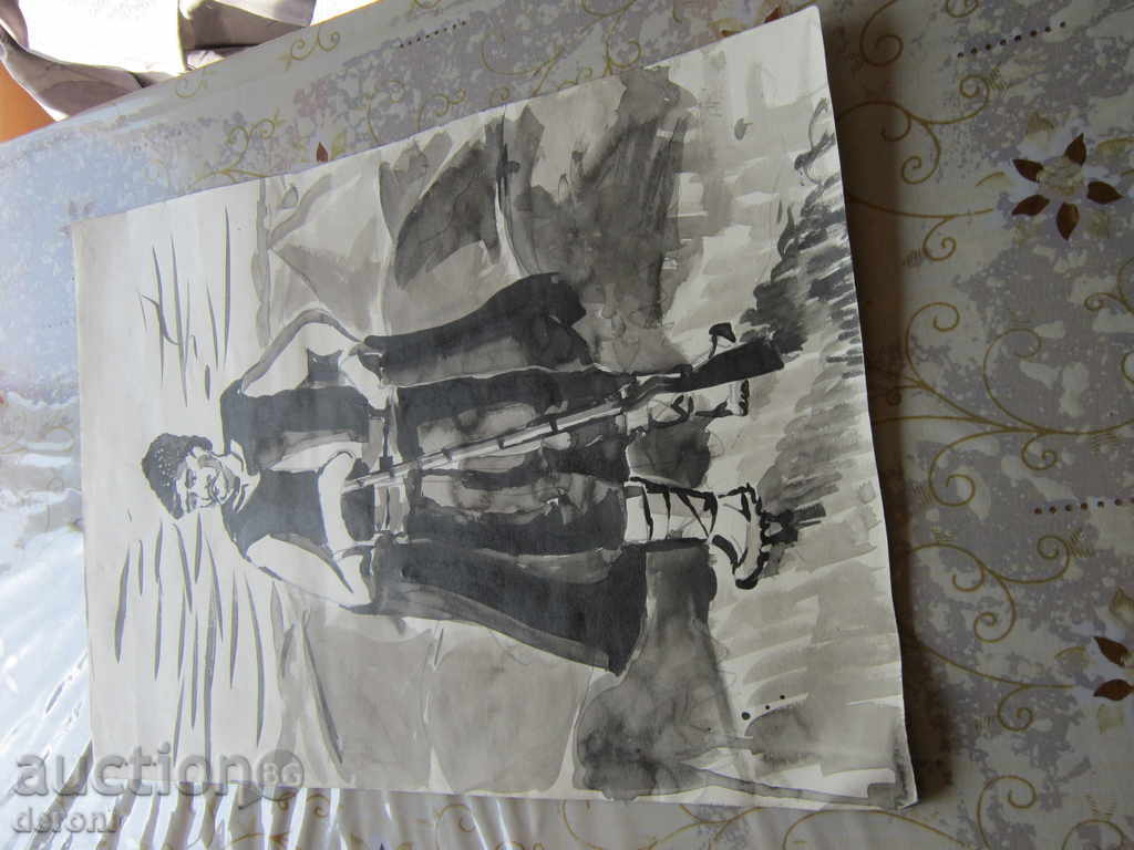 Παλιά ηγέτης ακουαρέλα ανταρτών από χαρτόνι με τιμή 65.50 BGN | € 33.49 Παλιά ηγέτης ακουαρέλα ανταρτών από χαρτόνι με τιμή 65.50 BGN | € 33.49