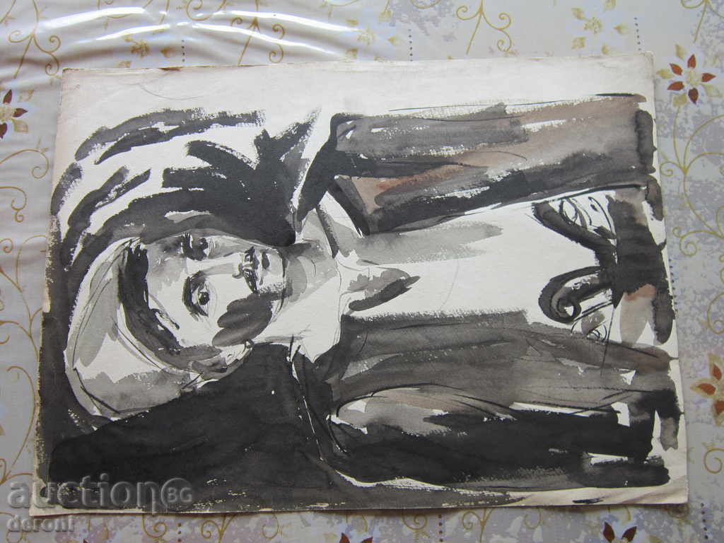 Δημοπρασία Παλιά ανταρτών αρχηγός ακουαρέλα από χαρτόνι 2 Δημοπρασία Παλιά ανταρτών αρχηγός ακουαρέλα από χαρτόνι 2