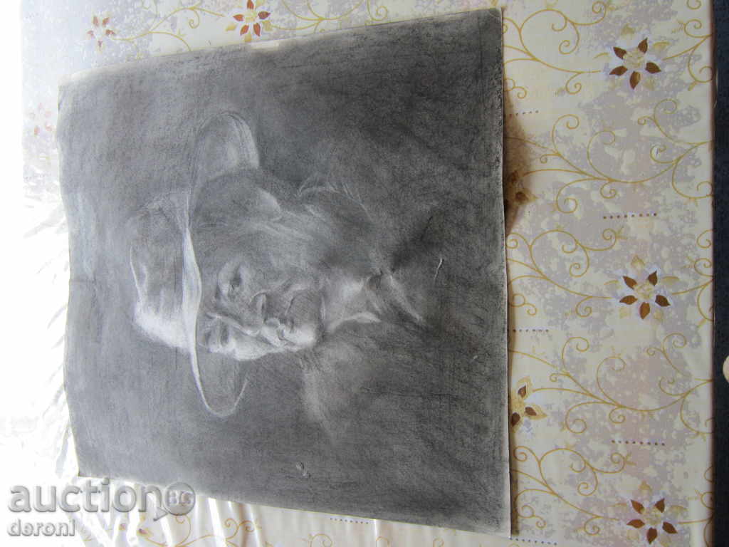 Old graphic picture portrait of cardboard - 5 Old graphic picture portrait of cardboard - 5