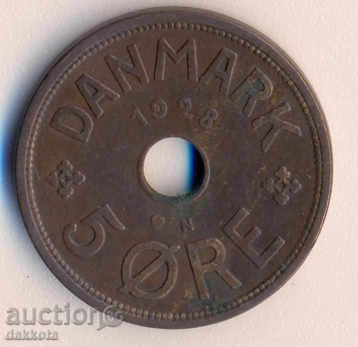 Danemarca 5 öre 1928