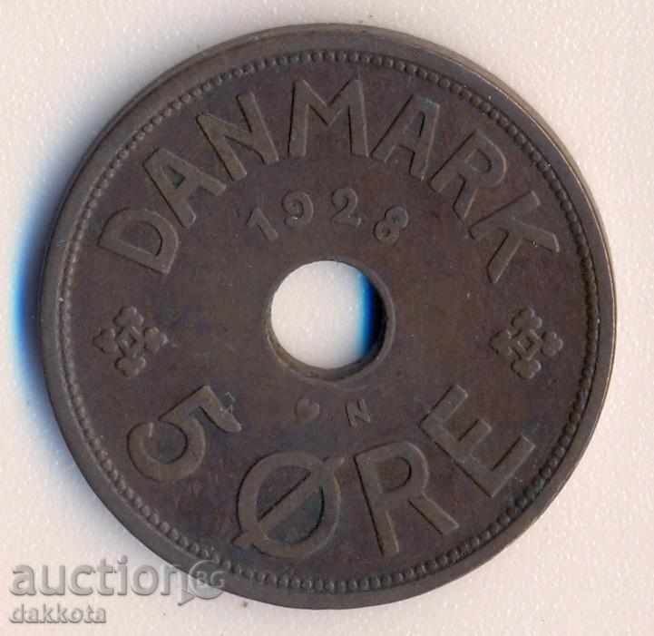 Danemarca 5 öre 1928