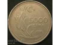 Τουρκία 5000 λίρες το 1994