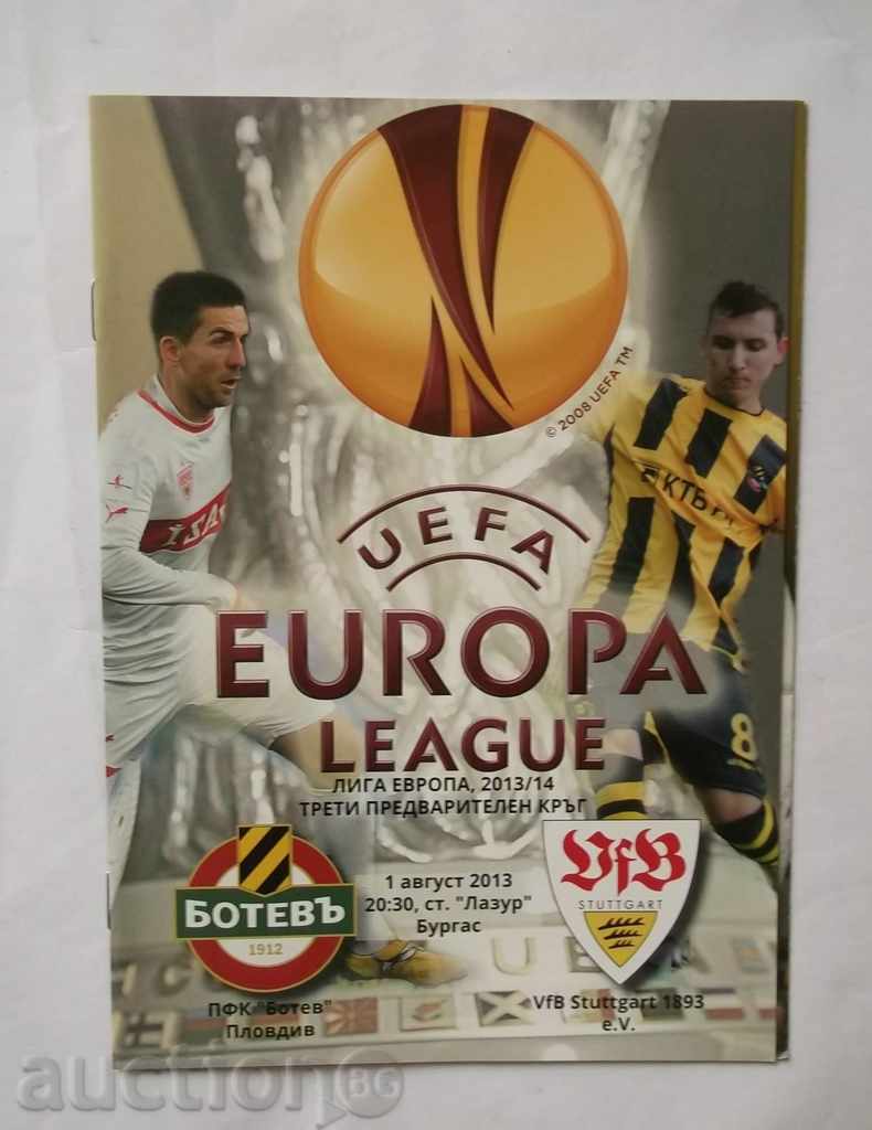 Πρόγραμμα Ποδόσφαιρο Botev Plovdiv - Στουτγάρδη 2013 Europa League