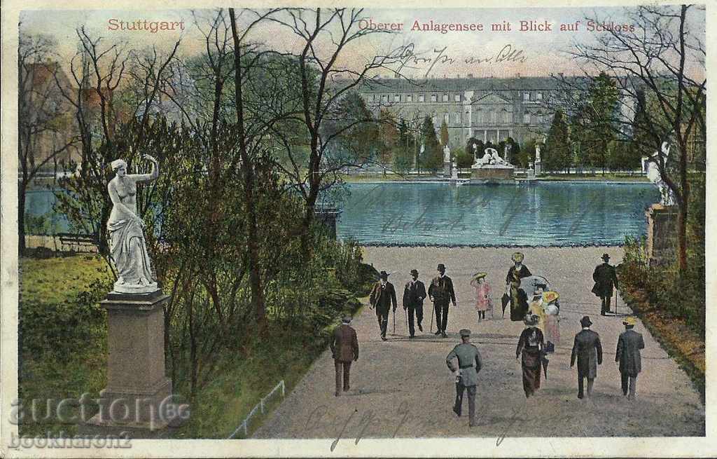 Old card, 1908 Stuttgart