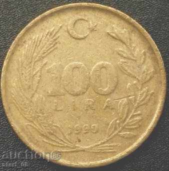 Turcia 100 liras 1990