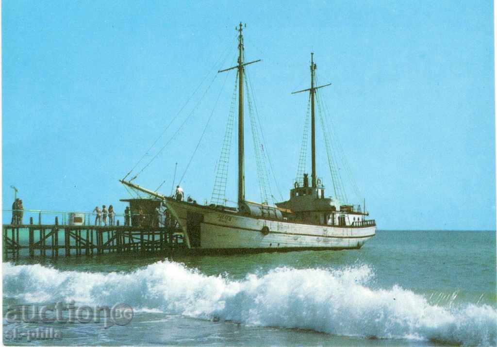 Καρτ ποστάλ - Πλοία - τη Μαύρη Θάλασσα, ιστιοφόρο σκάφος