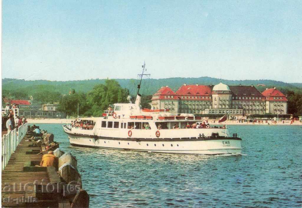 Пощенска картичка - Кораби - Полша, Пътнически кораб