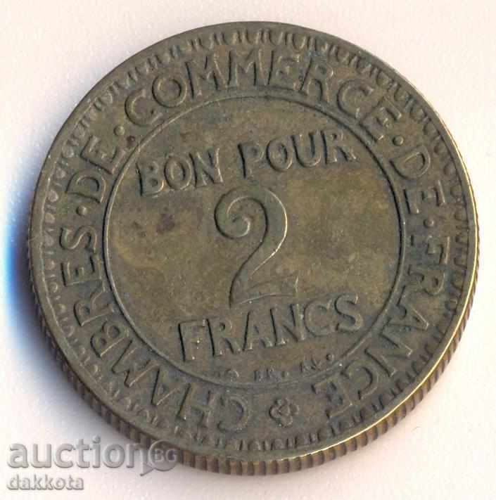 Франция 2 франка 1925 година