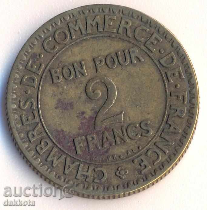 Franța 2 franci în 1922