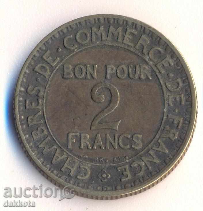 Franța 2 franci în 1921