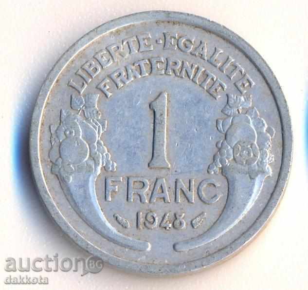 Франция 1 франк 1948 година