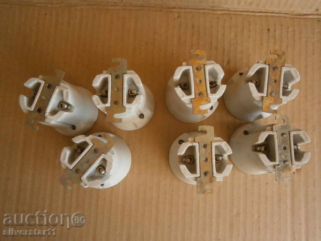 sock porcelain sockets 7 pieces new - 7 sock porcelain sockets 7 pieces new - 7