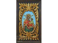 Icon "Our Lady with the Child", woodcarving, icon painting