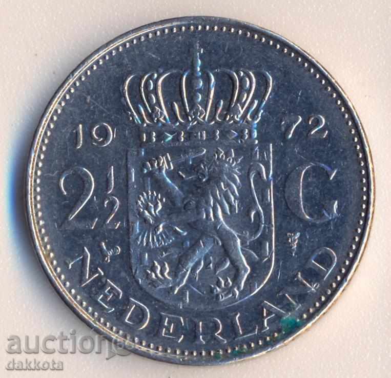 Netherlands 2 1/2 Gulden 1972