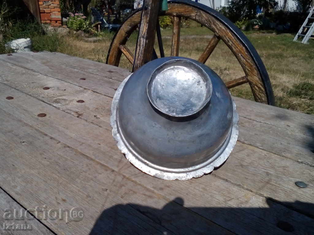 Старинна медна,бакърена купа - 5 Старинна медна,бакърена купа - 5