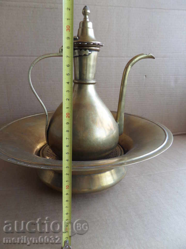 Auction Russian hibiscus basin holder ROVER brass baker Auction Russian hibiscus basin holder ROVER brass baker