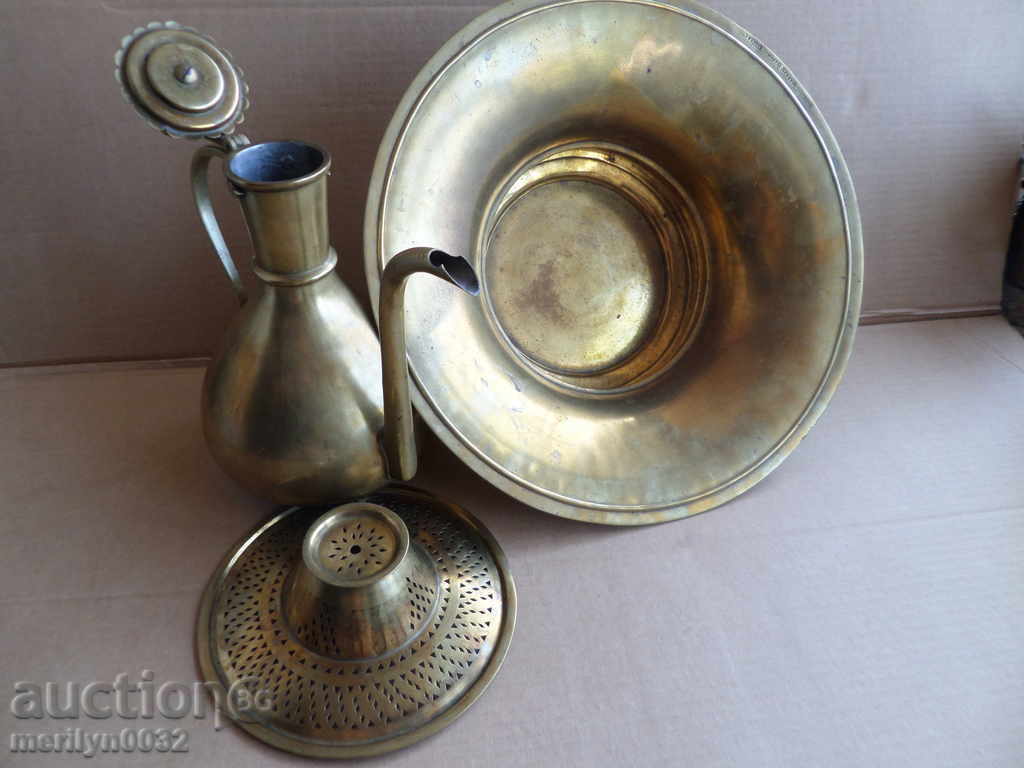 Russian hibiscus basin holder ROVER brass baker - 6 Russian hibiscus basin holder ROVER brass baker - 6