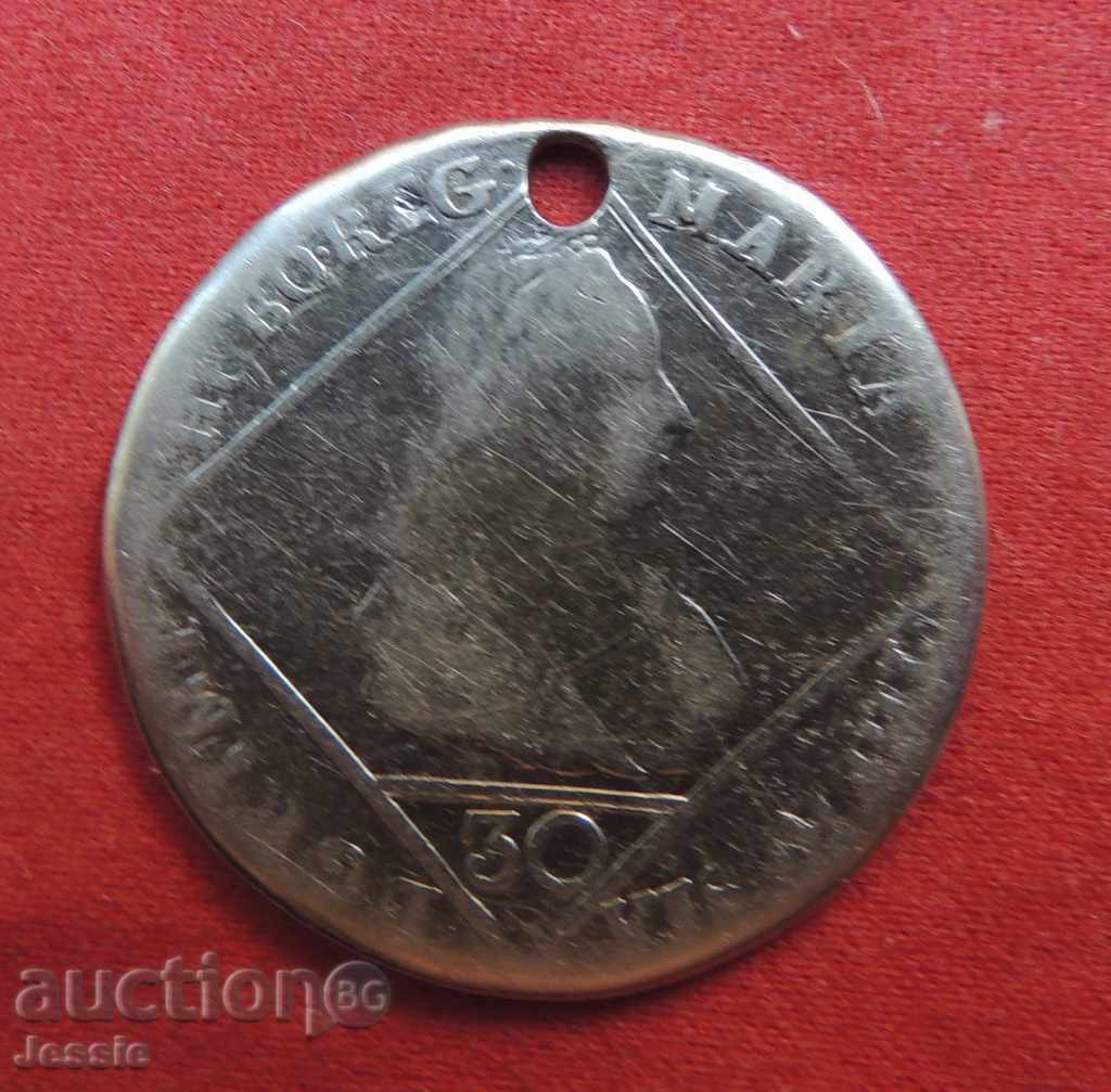 30 Kreuzer 1770 Austria-Hungary Silver